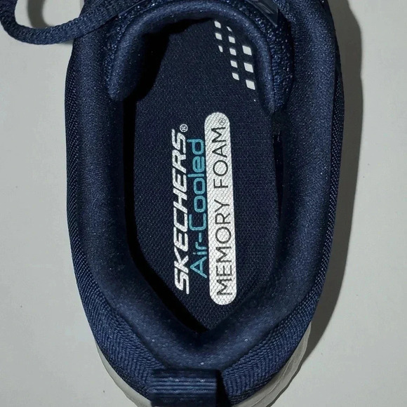Skechers Air Cooled Memory Foam Lite-Foam Navy Blue Men\'s Size 9